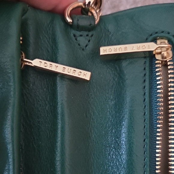 Green Leather Chain Shoulder Bag - Picture 5 of 5